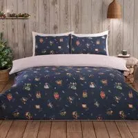 12 Days of Christmas Super King Duvet Set - Blue