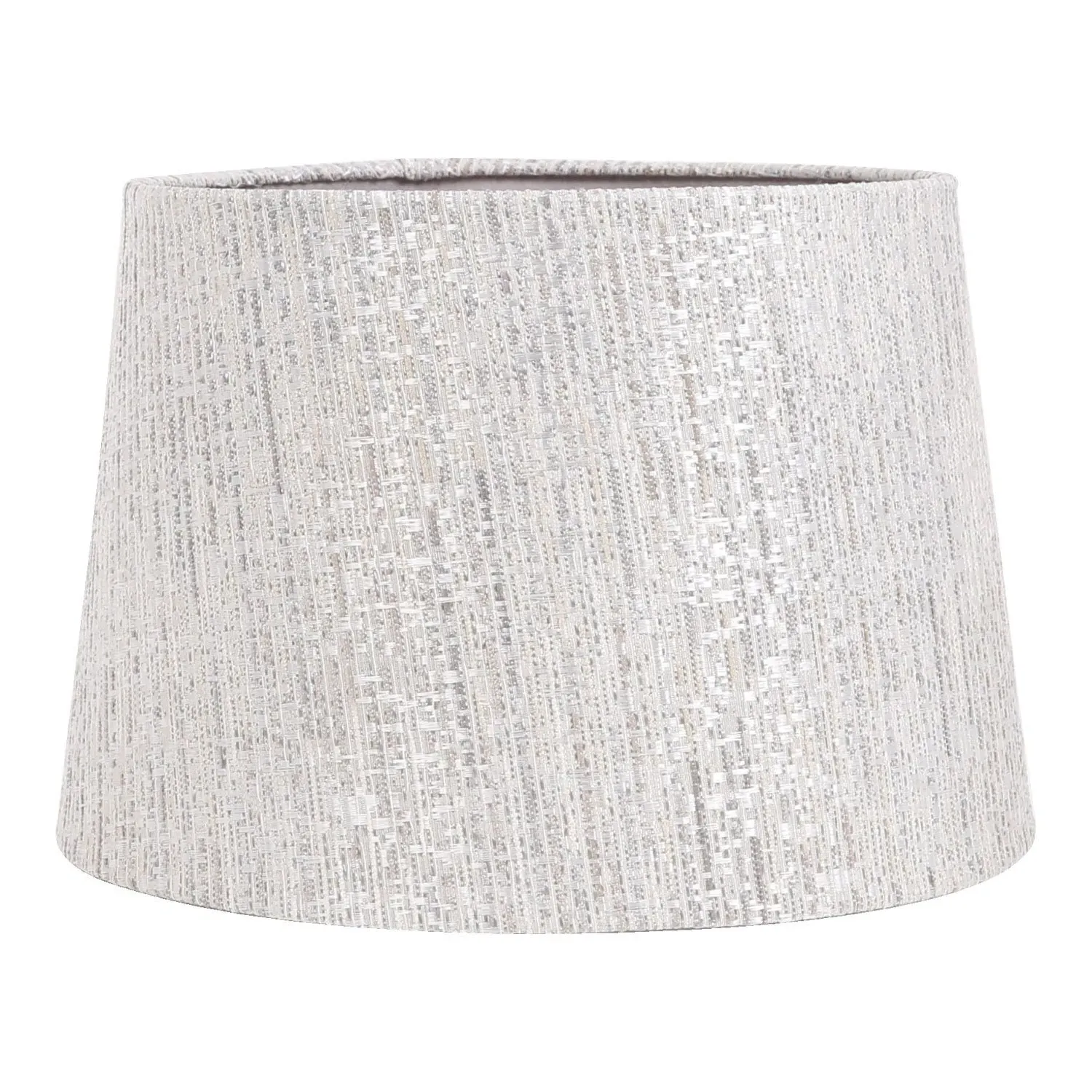 12 inch Tapered Lamp Shade - Grey, Woven