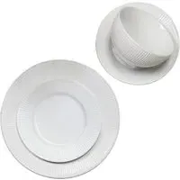 12 Piece Dinner Set - White, Porcelain
