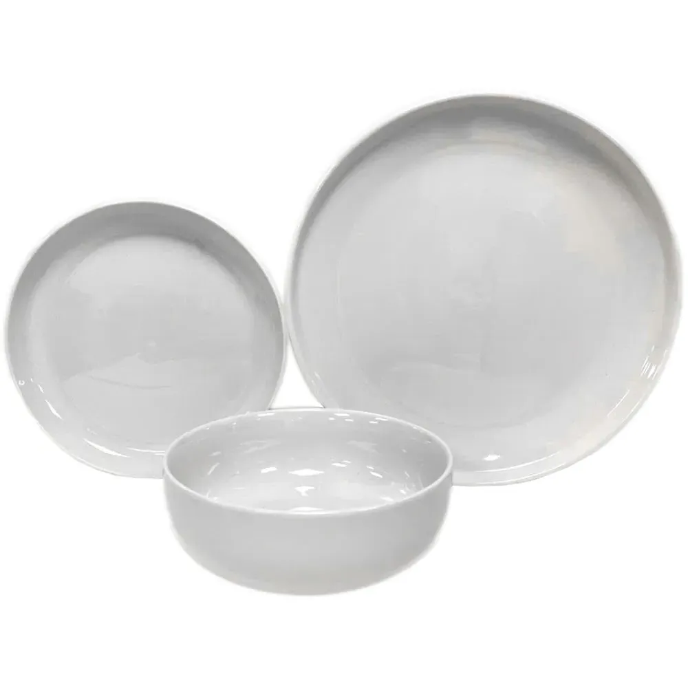 12 Piece Dinner Set - White, Porcelain