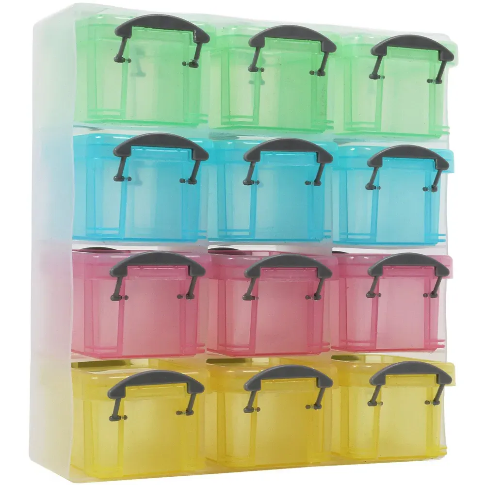 12 Piece Storage Box Set - Multicolour
