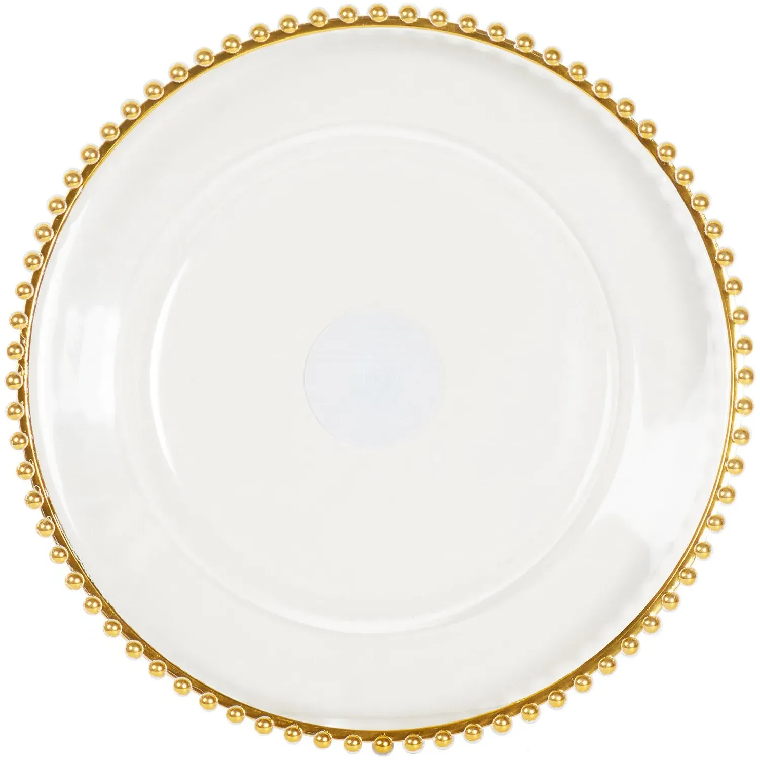 13" Charger Plate with Metallic Rim - Gold image