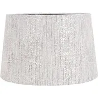 14 inch Tapered Lamp Shade - Grey, Woven
