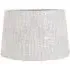 14 inch Tapered Lamp Shade - Grey, Woven