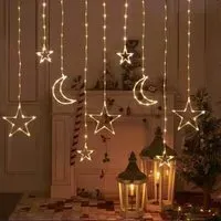 149 LED Star and Moon Curtain Light