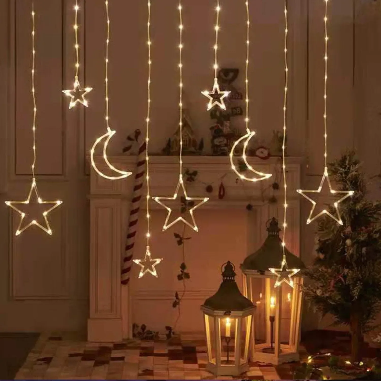 149 LED Star and Moon Curtain Light