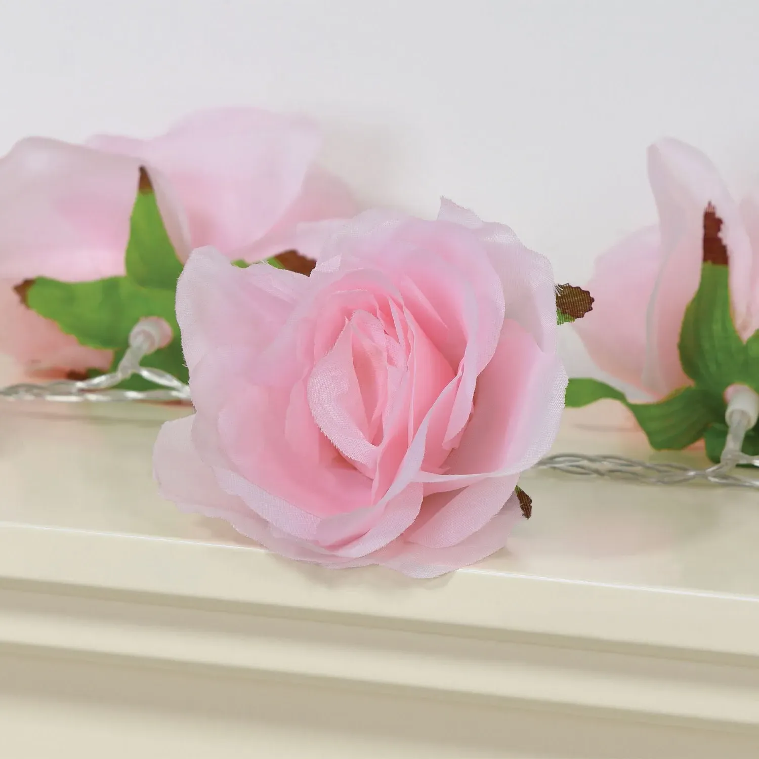 15 LED Rose String Light - Pink