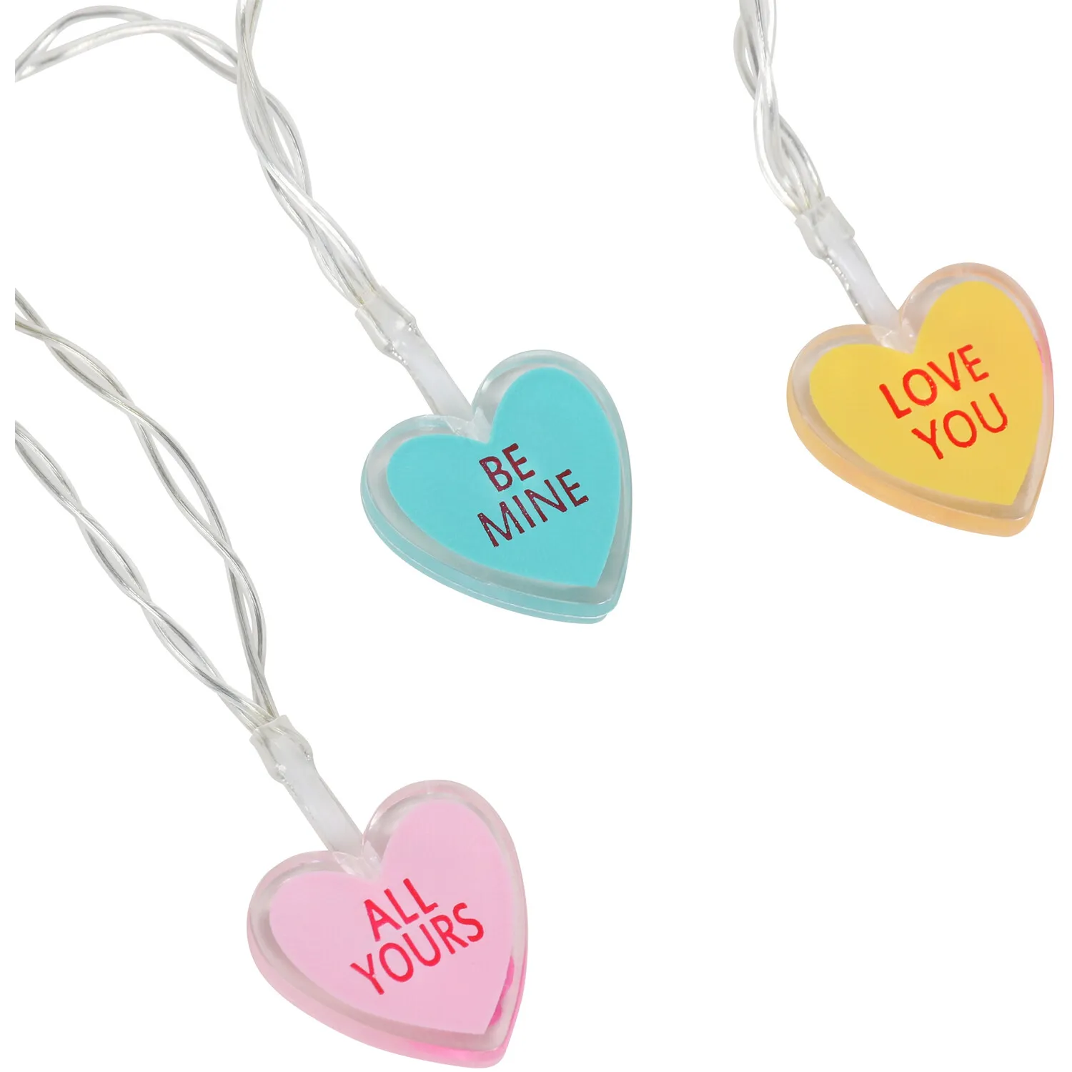 15LED Love Heart String Lights - Warm White
