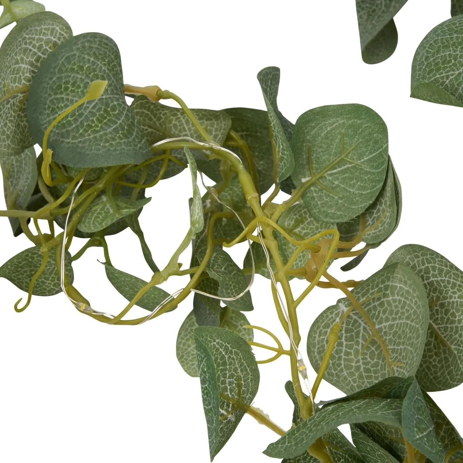 1.9m Eucalyptus Garland with LED Lights - Green