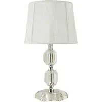 2 Crystal Ball Table Lamp - Ivory