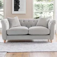 2-Seater Sofa - Chalk, Velvet