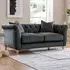 2-Seater Sofa - Midnight Blue, Velvet
