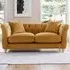 2-Seater Sofa - Ochre, Velvet