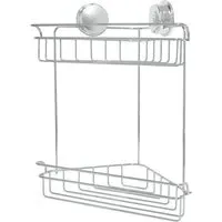 2 Shelf Corner Shower Caddy - Chrome