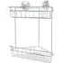 2 Shelf Corner Shower Caddy - Chrome