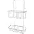 2 Tier Over Door Bathroom Rack - Silver