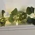 20 LED Floral Garland - White, Green