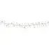 200 LED Jewelled Cluster String Light - Warm White, Silver Wire