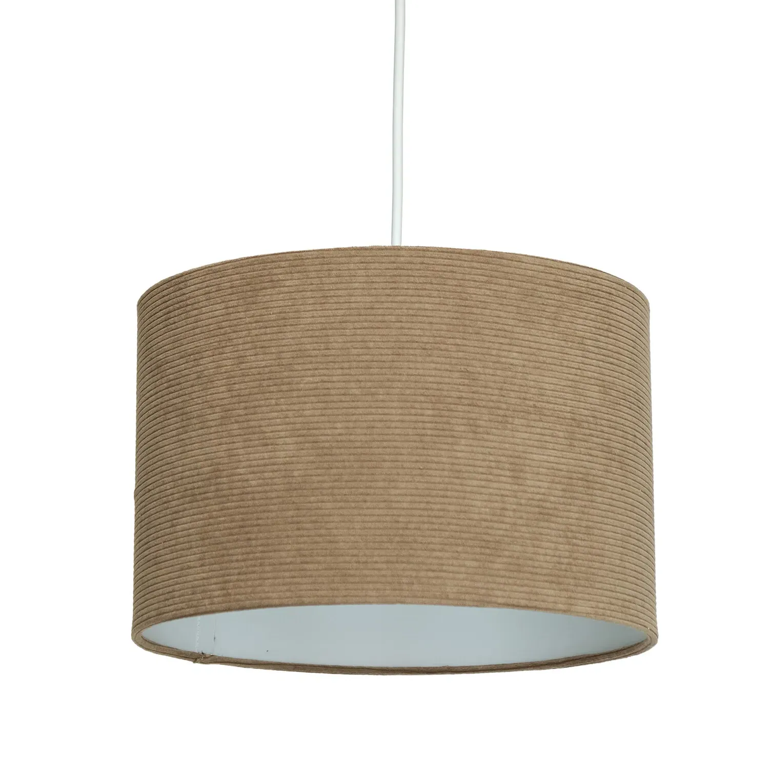 20cm Drum Lampshade - Brown