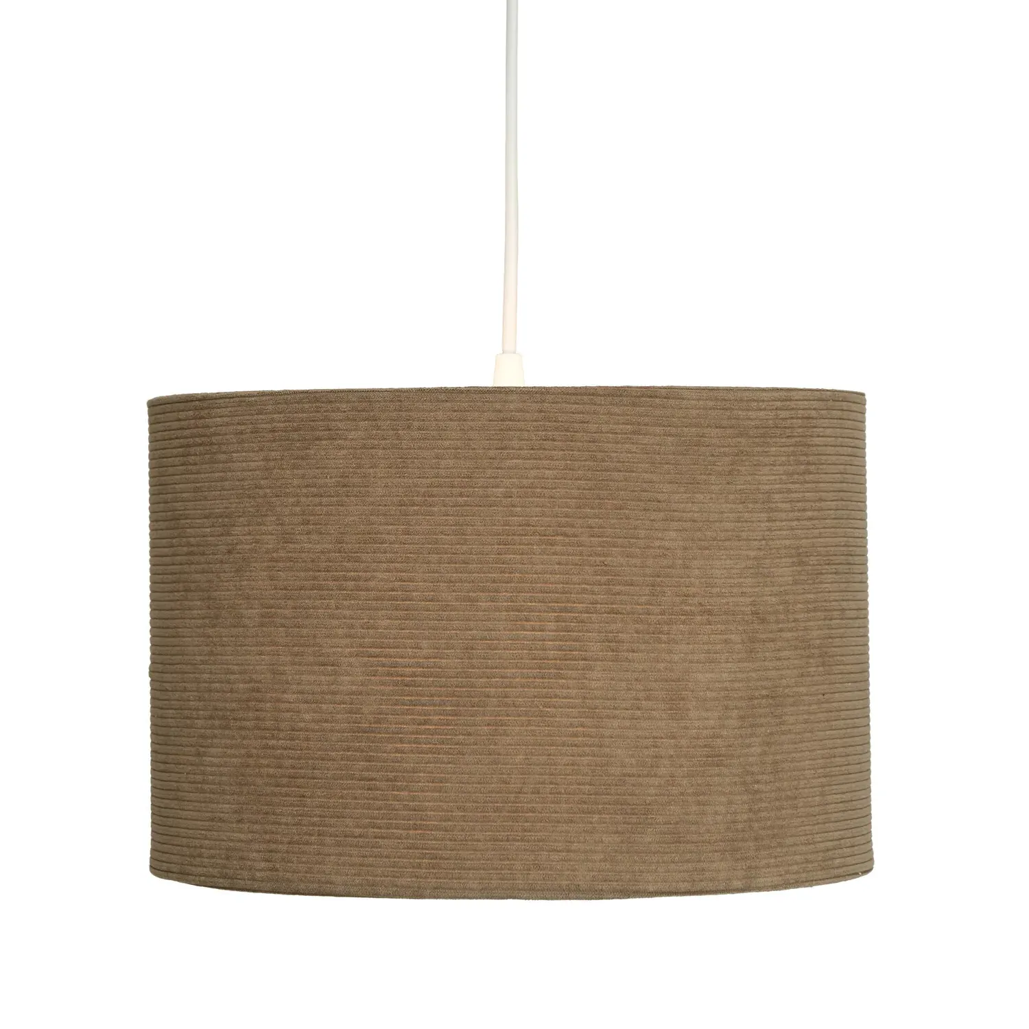 20cm Drum Lampshade - Brown