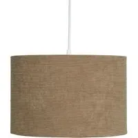 20cm Drum Lampshade - Brown