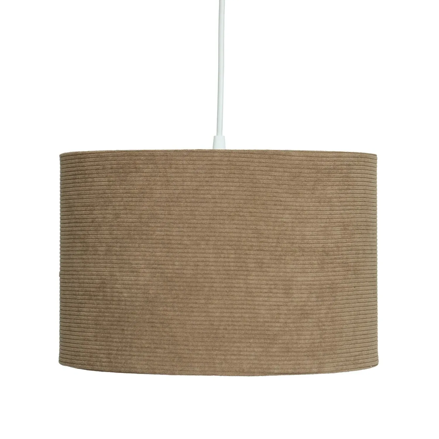 20cm Drum Lampshade - Brown image