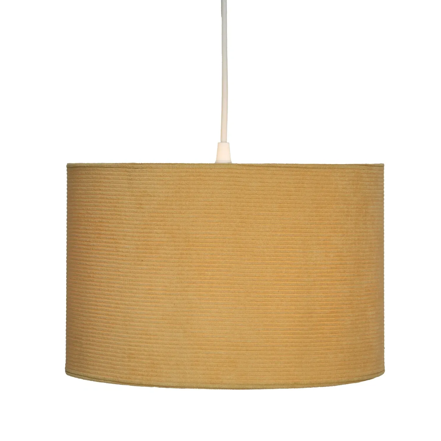 20cm Drum Shade Lampshade - Yellow