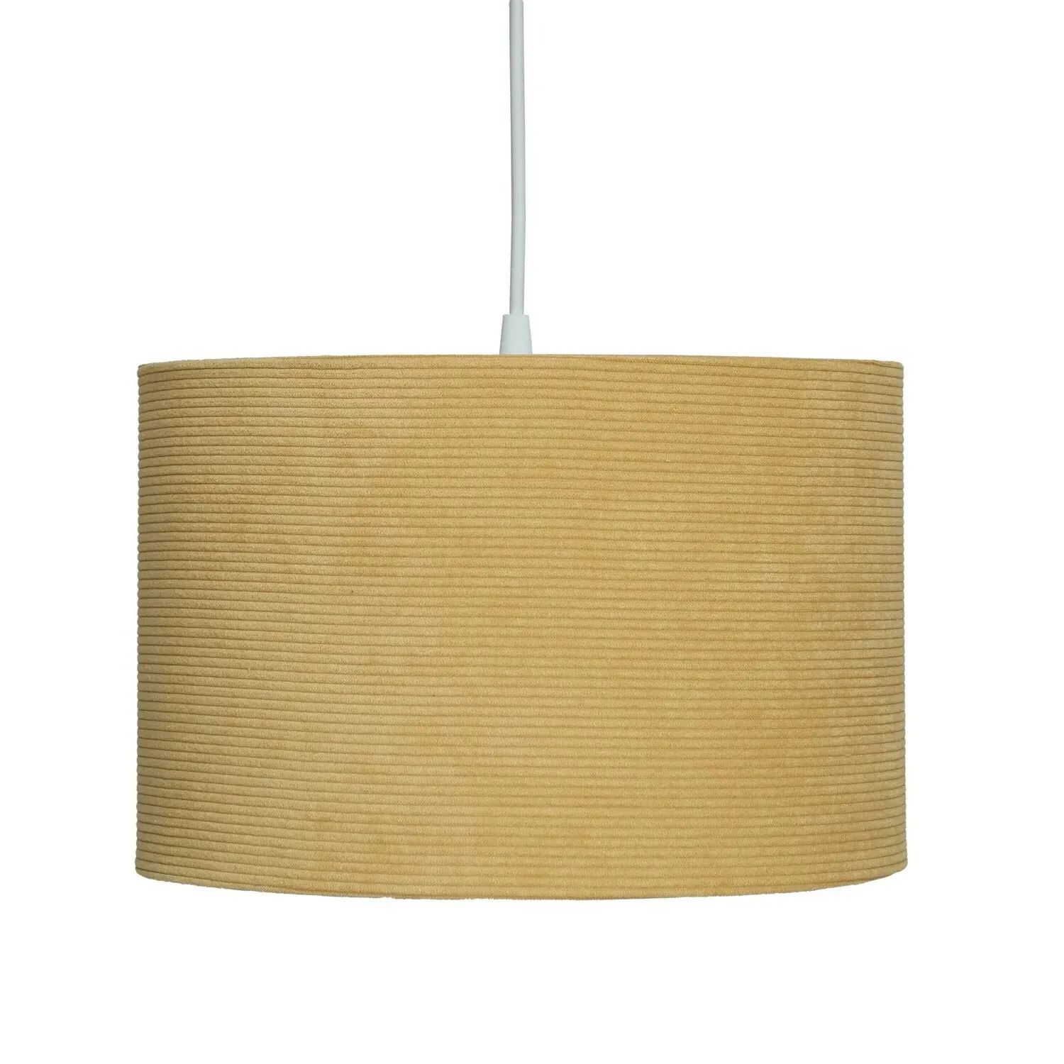 20cm Drum Shade Lampshade - Yellow