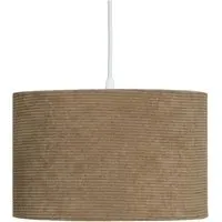 25cm Drum Lampshade - Brown