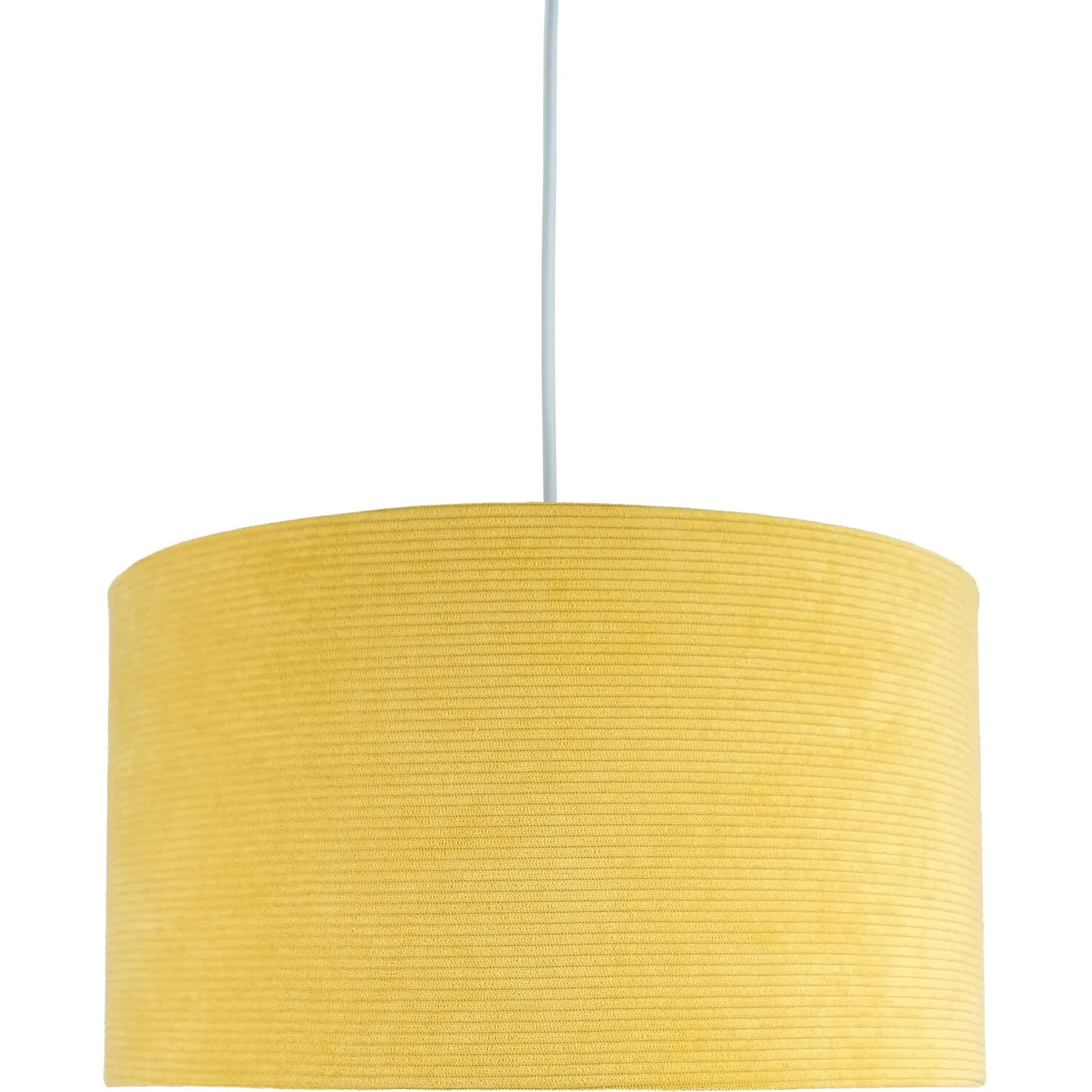 25cm Drum Shade Lampshade - Yellow