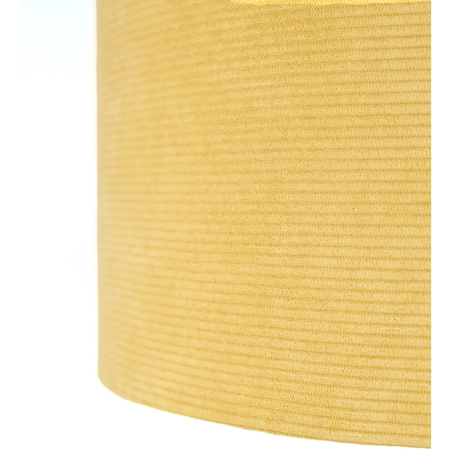 25cm Drum Shade Lampshade - Yellow