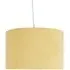 25cm Drum Shade Lampshade - Yellow