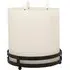 3 Flame LED Candle Centrepiece - White