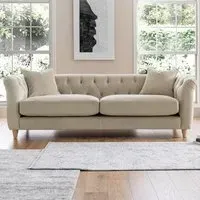 3-Seater Sofa - Putty, Velvet