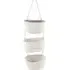 3 Tier Rope Hanging Storage Baskets - White