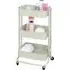 3 Tier Storage Trolley - Sage Green, Iron