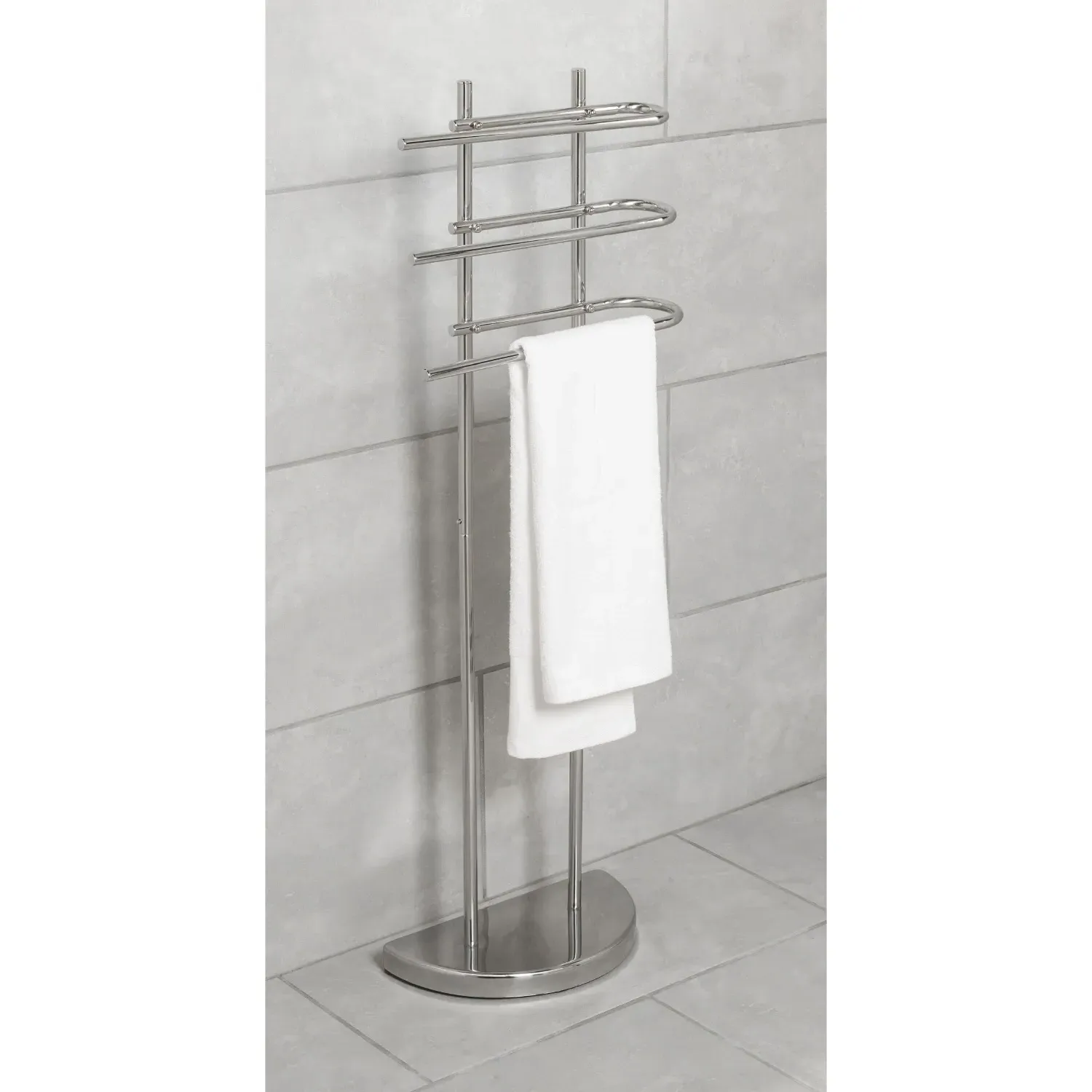 3 Tier Towel Rail - Silver