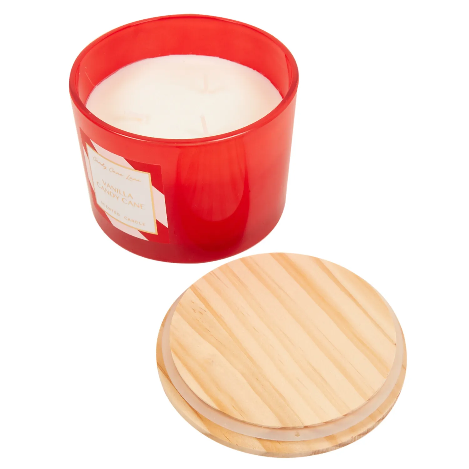 3 Wick Scented Candle - Vanilla Candy Cane