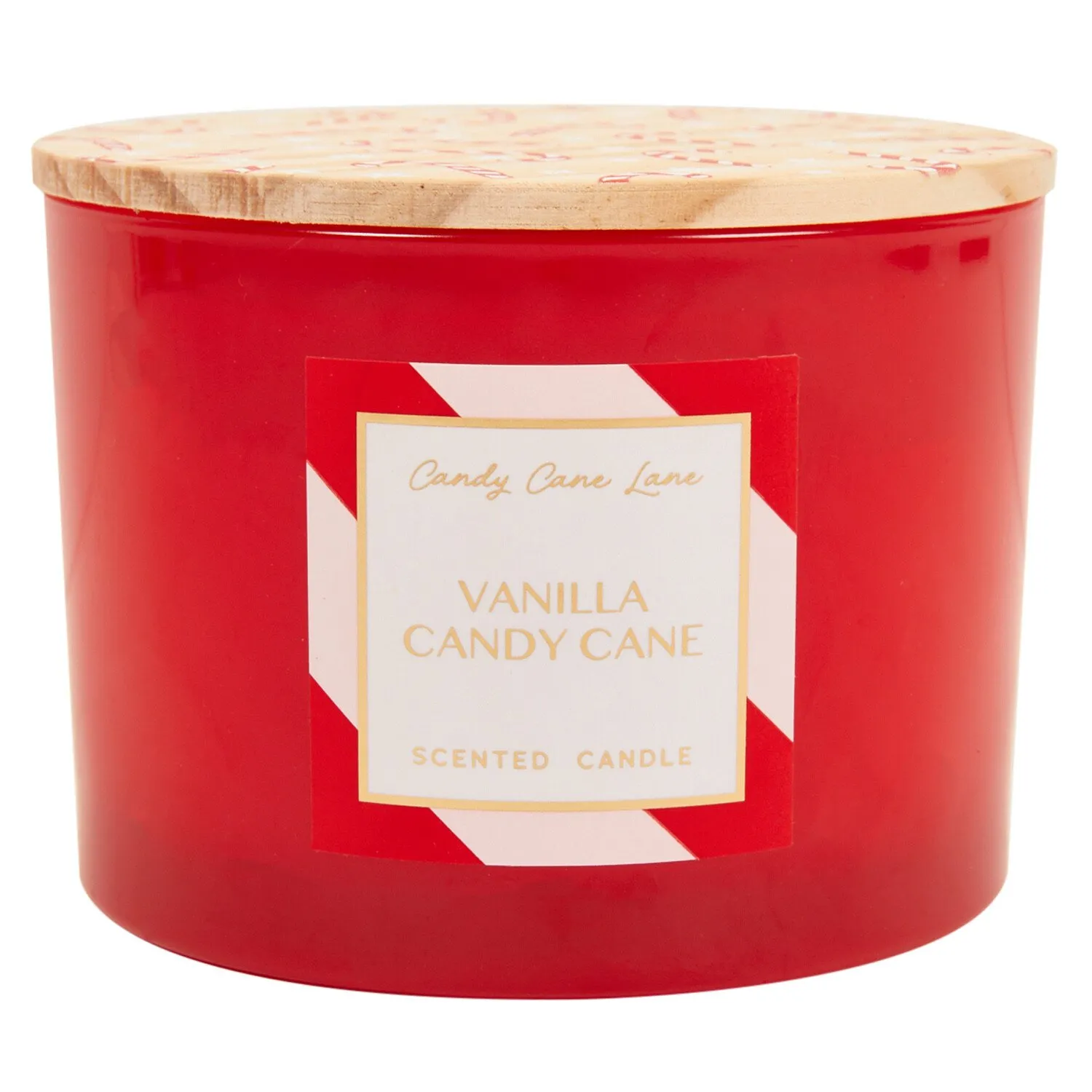 3 Wick Scented Candle - Vanilla Candy Cane