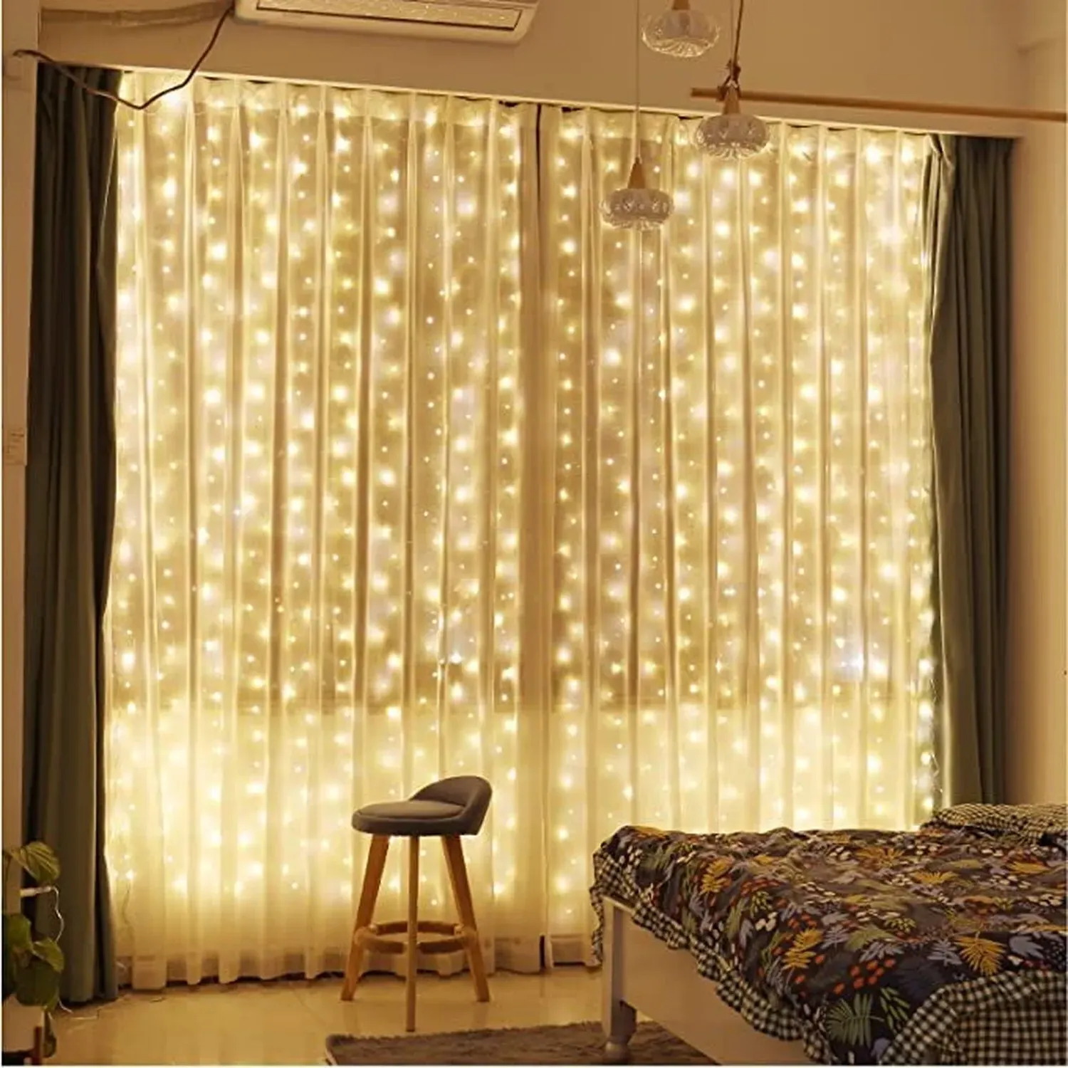 300 LED Curtain Light with Remote