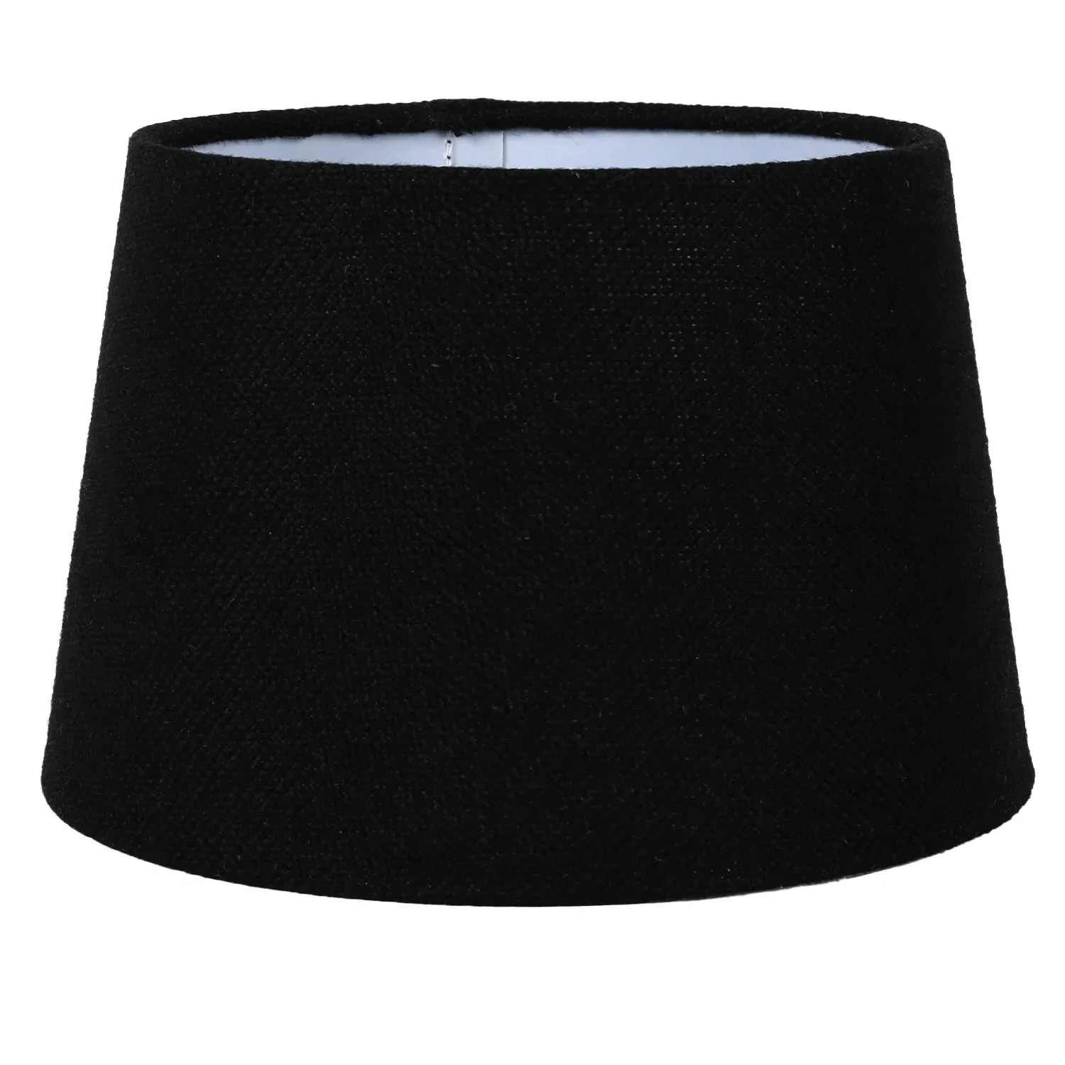 30cm Tapered Lamp Shade - Black, Linen