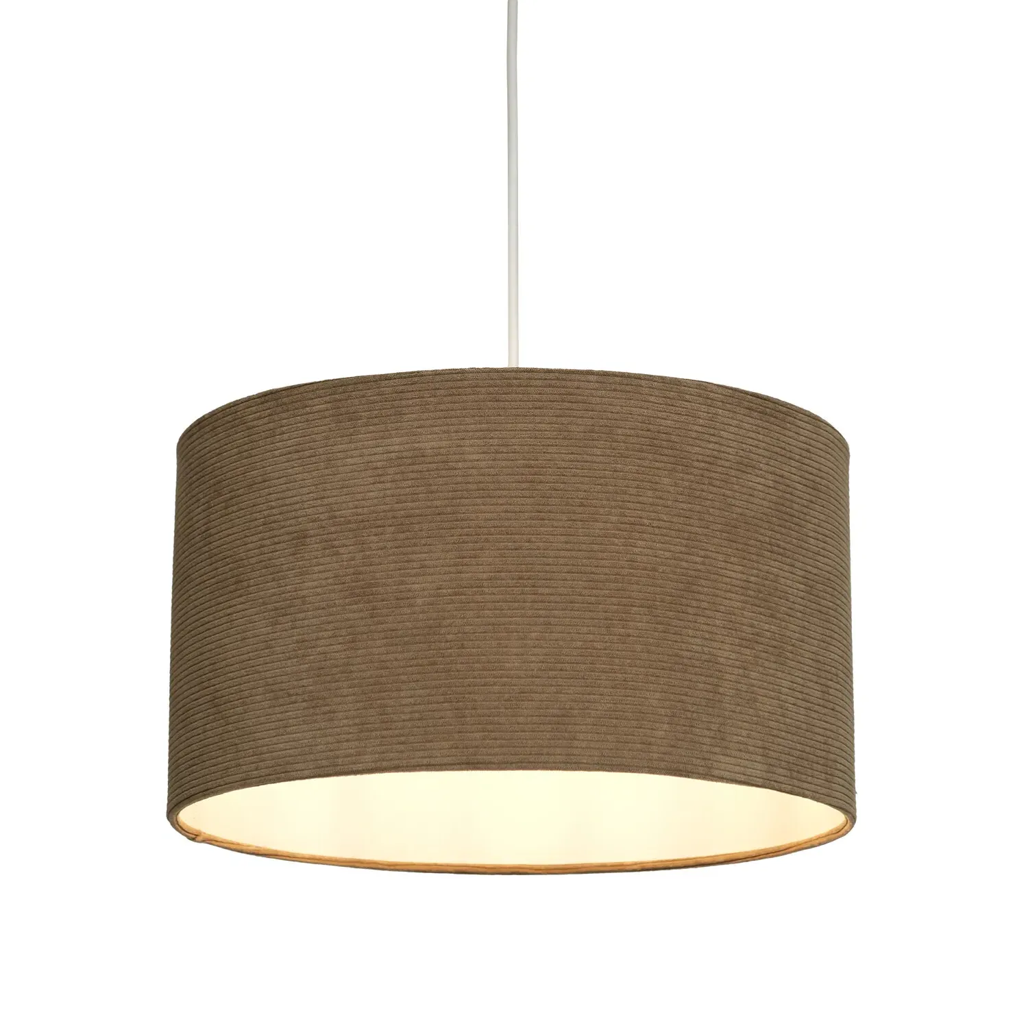 35cm Drum Lampshade - Brown
