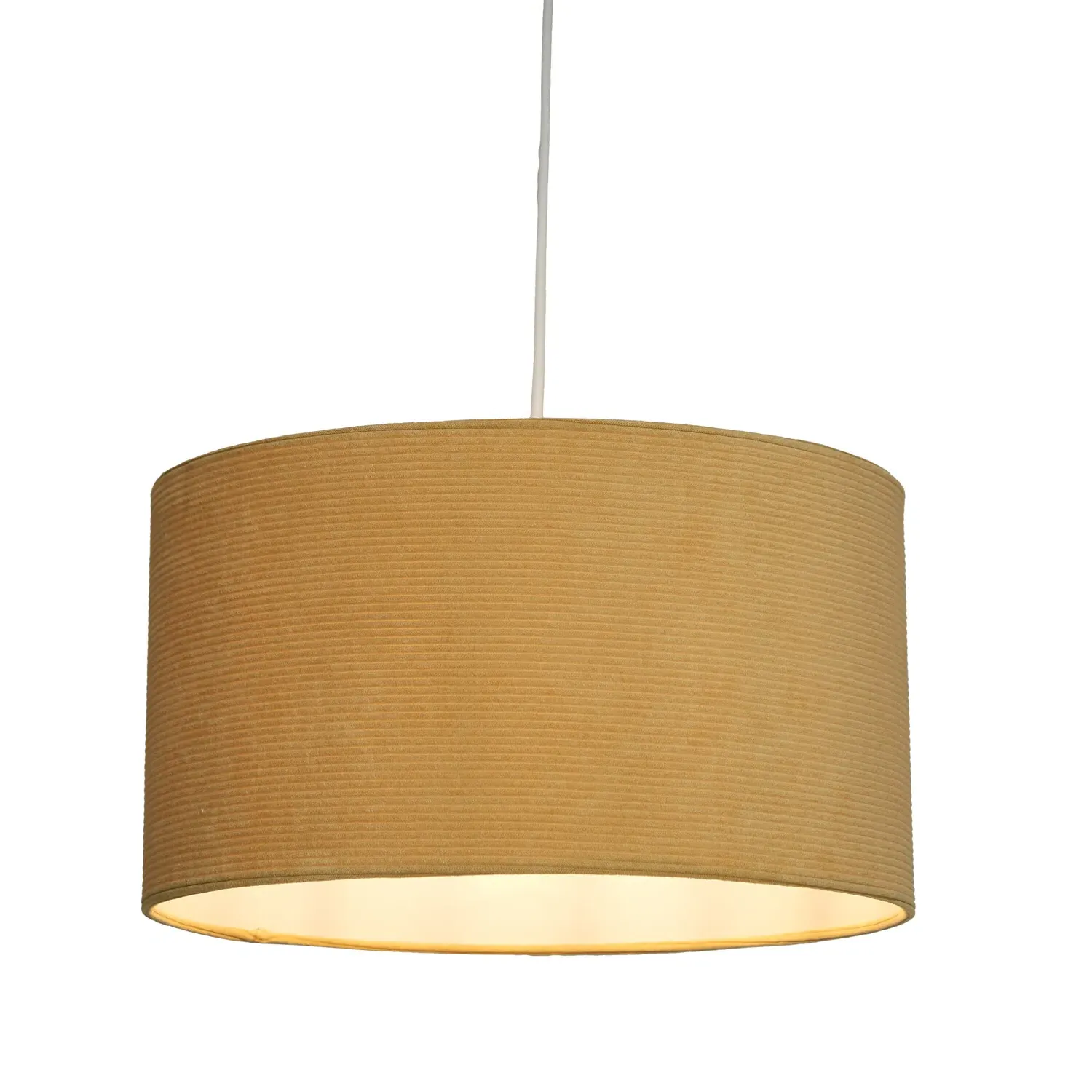 35cm Drum Shade Lampshade - Yellow