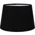35cm Tapered Lamp Shade - Black, Linen