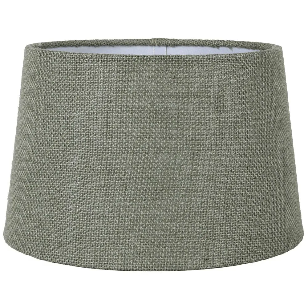 35cm Tapered Lamp Shade - Sage Green, Linen