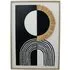3D Abstract Tassel Framed Wall Art - Black & White