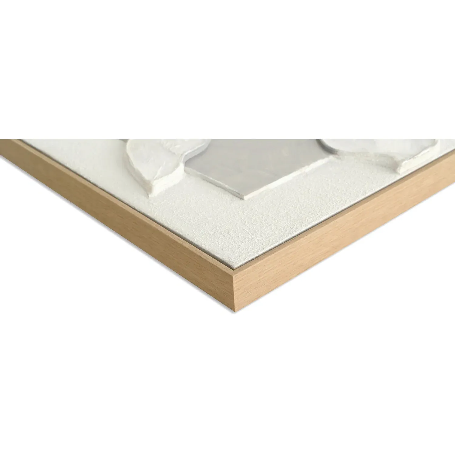 3D Embellished Flower Canvas - White, Grey