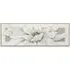 3D Embellished Flower Canvas - White, Grey