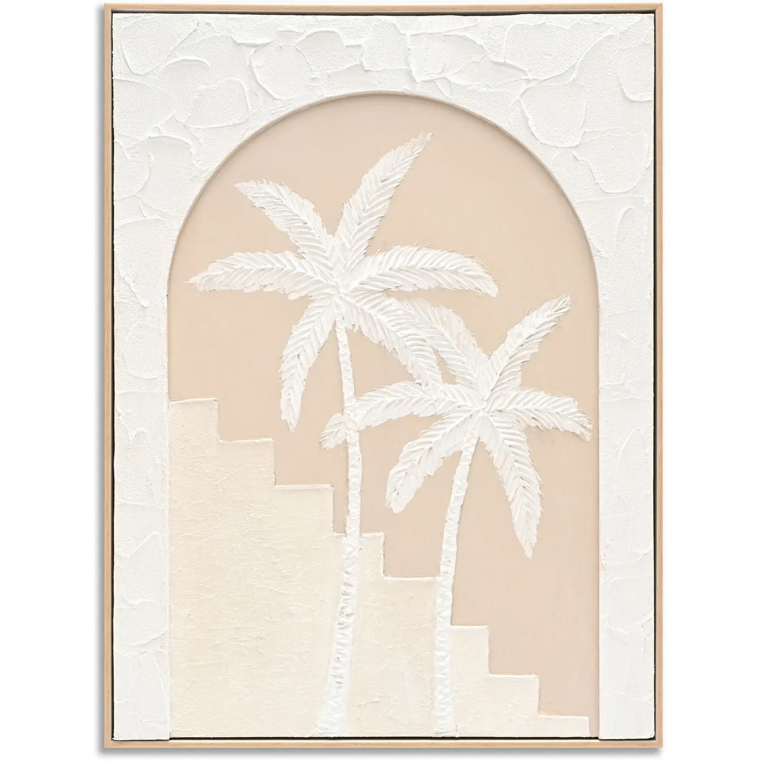 3D Palm Tree Textured Wall Art