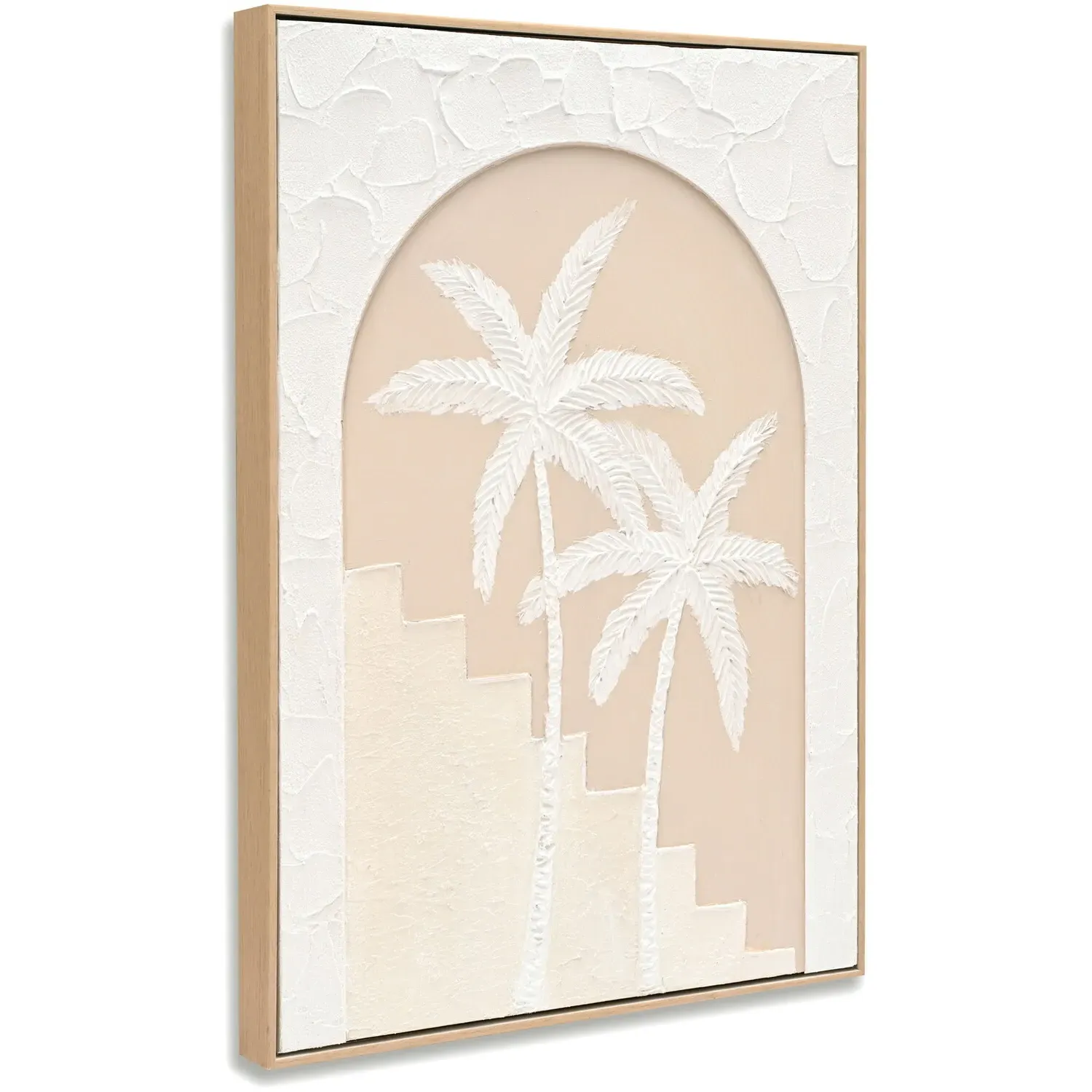 3D Palm Tree Textured Wall Art